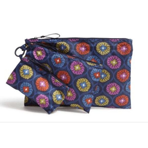 NEW VERA BRADLEY 3 POUCH ORGANIZER SET - CENTER STAGE GLOW - Picture 1 of 1